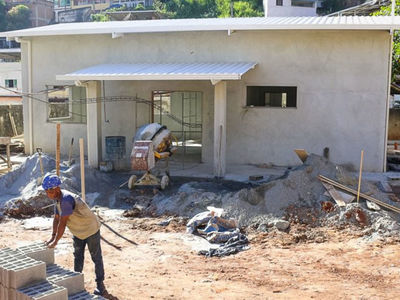 Cachoeiro: obras de Centro Comunitrio avanam no bairro Zumbi - Foto: Mrcia Leal/PMCI