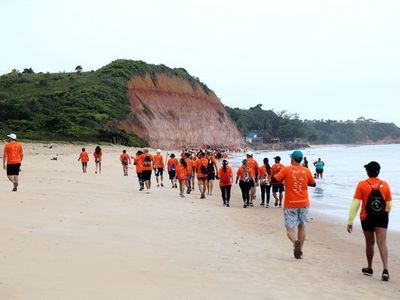 Caminhada Litornea em Maratazes reuniu 350 participantes na 17 edio