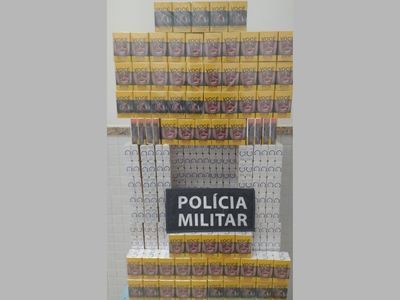 Sem nota fiscal: 1 mil maos de cigarro so apreendidos em Alegre